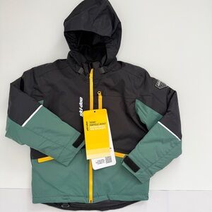 Ski-Doo Teens’ Youth Particle Jacket NWT Green Black Unisex 8